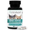 AminAvast Small Dogs & Cat Kidney Support - Promove o suporte saudável do rim em gatos e cães pequenos - 300mg, 60 Cápsula