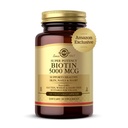 Solgar Biotin 5000 mcg - Suporta pele saudável, unhas e cabelo - Suporta produção de energia e metabolismo - Vitamina B - Não-GMO, Vegan, Gluten Free - 180 Contagem