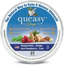 Três Lollies Queasy Drops - Quimioterapia fácil Náuseas e doença de viagem - Alivia uma boca seca - Ingredientes naturais - 21 qui