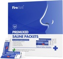 Pacotes FireAnt Saline para Sinus Rinse, 100 Premixed Neti Pot Salt Packet para Nasal Rinse, Sinus Rinse Packets para Sistema de Irrigação Nasal, PH Balanced - Slate Blue