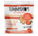 Tummydrops USDA Organic Double Ginger Peach, 33 pastilhas