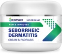 Seborreic Dermatite Face Creme – Face, Scalp & Tratamento Hidratante Corporal para Flaky, Pele Comichão – Loção Diária para Psoríase e Dermatite Alívio - Homens e Mulheres - 3.4 Fl Oz