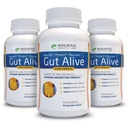 Gut Alive - Todo o suporte natural para combater IBS, Azia, indigestão ácida, Reflux ácido, Bloating & Gás. Formulação única (60 contagem (Pacote de 3))