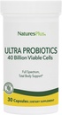 NaturesPlus Ultra Probióticos - 30 Cápsulas Vegan - Espectro completo Apoio total do corpo - Inclui Prebiótico Acai - 30 Servimentos