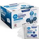 MED PRIDE Preparadores de Álcool Estéril, Antisséptico, Isopropil 70%, Individualmente Envolto, Grau Médico 2 Ply Wipes (200 Count (Pacote de 1) Branco)