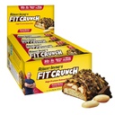 FITCRUNCH Bares de proteína de tamanho completo, 6-Layer Baked Bar, 6g de açúcar, Gluten Free & Soft Cake Core (12 Bares, Manteiga de amendoim)