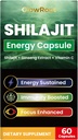 Cápsulas Shilajit, Shilajit de alta qualidade do Himalaya, ácido fulvico abundante & 85+ Trace Minerals, Gluten Free, Não adicionado açúcar Shilajit Cápsulas para homens e mulheres