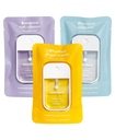 Touchland Power Mist Hydrating Hand Sanitizer Spray, BLOSSOM Trio Set (Lavanda, Baunilha, Água da Chuva), 1 FL. OZ. Tamanho de Viagem (Configuração de 3)
