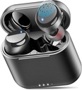 Earbuds sem fio TOZO T6, Bluetooth 5.3 Ear Buds, som estéreo em fones de ouvido, 50 horas de reprodução, caso de carregamento sem fio, APP EQs personalizáveis, IPX8 Earphones impermeável