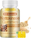 Nattokinase Suplemento 8,000 FU (400mg) Por serviço, Hawthorn & Beet Root Extract, Nattokinase Gummies tradicional Natto Extract Fonte, 60 Condes