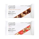 SANS Replacement Protein Bar □ Barra de Nutrição All-Natural Sem Açúcar Adicionado □ Livre de Leite, Sem Soja e Sem Glúten □ Vitaminas e Minerais Essenciais (Amantes de Manteiga de Peanut, 12 Pack)