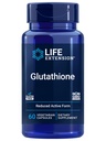 Extensão da Vida Glutationa 500 mg – Cápsulas de Glutationa, Suplemento Antioxidante, Estresse Oxidativo, Forma Reduzida Activa – Sem Glúten, Não-GMO, Vegetariano – 60 Cápsulas