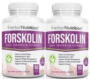 Forskolin para perda de peso, 250mg-500mg Força Máxima Forskolin Dois Pack garrafas de 90 contagem, 20% Extrato de Forskolin Puro, dieta ideal e Fórmula de atletas!