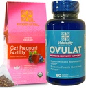 Secrets Of Tea Fertilidade Bundle - Fertilidade Chá e Fertilidade Suplementos para Mulheres, Vitaminas Pré-Natais com Inositol, Vitex e Folato para ajudar a apoiar o equilíbrio hormonal para as mulheres