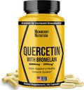 Quercetin com Bromelain Suplemento 1200mg, Quercetina 500mg Cápsulas, Ajuda a apoiar Imunidade saudável, Antioxidante potente, 60 Contagem
