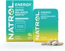 Natrol Quick Balance Energia Mints, Suplemento de Energia, 30 chá verde limão Natural e artificialmente saboreado, 30 contagem, 15 dias de fornecimento