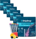 DripDrop Hydration Packets - Bold Variedade Pack - Eletrólitos de serviço único mistura de bebida em pó - melancia, Berry, Limão, Laranja - Não-GMO, Gluten Free, Vegan - 192 Sticks
