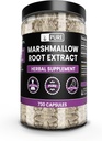 INGREDIENTES ORIGINAIS PUROS Raiz de Marshmallow (730 cápsulas) Sem enchimento de magnésio ou arroz, sempre puro, verificado no laboratório