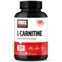 FORCE FACTOR L-Carnitina Suplemento, L Carnitina Tartrate 1000mg Cápsulas para converter gordura em energia, apoio de recuperação muscular, e aumento do desempenho do exercício, Vegan, Não-GMO, 90 comprimidos