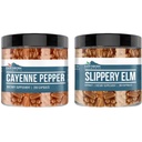 Elementos nascidos da Terra Cayenne Pimenta & Slippery Elm Bundle (200 Cápsulas Cada) Puro e não diluído, Sem aditivos