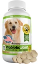 Probióticos surpreendentes para cães elimina diarreia e gás com alívio da dor articular do quadril, 120 mastigações