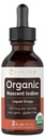 Carlyle Organic Nascent Iodine Liquido Drops 2 fl oz Suplemento Vegan (Não-GMO), Gluten Free