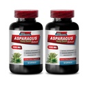 Comprimidos diuréticos - Aspargos 600 MG - Young Shoots Extract - Suplemento dietético Premium - Suplemento antioxidante para a pele - Extrato de Aspargos, Suplemento antioxidante, Comprimidos aspargos - 2B 120 Cápsulas