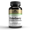 Moinho de vento Elderberry com vitamina C & Echinacea Cápsulas 60 Ea