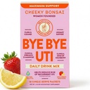 Cheeky Bonsai, Pacotes de hidratação de saúde urinária, Flush & Proteger o trato urinário com D-Mannose, Cranberry & Electrolytes, Hibiscus limão sabor (10 Packets) Sem açúcar adicionado, Vegan e Gluten-Free