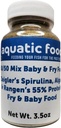 Aquatic Foods Inc. 50/50 Mix de espirulina / pó de algas e Ragen's Soft Moist 55% Protein Koi & Tropical Fish Fry Fry Floating Food...