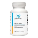 XYMOGEN K2-D3 5000 - Vitamina D3 K2 - Vitamina D 5000 UI biodisponível (Cholecalciferol) com MK-7 - Coração, Arterial, Saúde Óssea + Suplemento de Suporte Imune (120 Cápsulas)