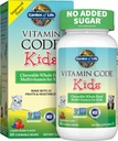 Jardim da vida Vegetariana Suplemento Multivitamínico para Crianças - Código Vitamina Crianças Mastigável Vitamina Raw Whole Food com Probióticos, 60 Ursos Mastigáveis
