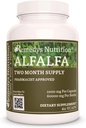 Nutrição da Remedy Alfalfa - 1.000 mg, 60 Cápsulas Vegan Suplemento Dietário de ervas - Dois meses de fornecimento