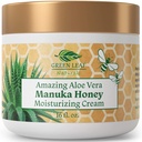 Manuka Honey Eczema Creme Hidratante Loção Fragrância grátis para alívio da Psoríase - Comichão, pele seca Esfregaço - pele hidratante Hidratante - Creme de corpo e rosto - Crianças & Adultos 16 onças