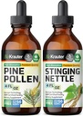 BIO KRAUTER Pine Pollen Tintura 4 Fl. Oz. & Stinging Nettle Tintura 4 Fl. Oz.