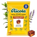 Ricola Original Herb Cough Drops, 115 Count, Tosse Supressor & Garganta Aliviando Drops com mentol de origem natural, sabor ervas agradável para tosse e irritação garganta alívio de sintomas