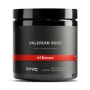 Cápsulas de Raiz Valeriana - Extrato de Alta Potência 4:1 - Altamente Concentrado - Laboratório de Terceira Parte Testado - 120 Cápsulas