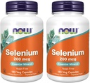Agora Alimentos Selênio 200 mcg VCaps, 180 contagem (Pacote de 2)