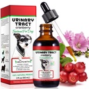 Tratamento Urinário para Cães, Tratamento Infecção do Trato Urinário Dog com Cranberry Suporta Trato Urinário & Bexiga, Suporta Pedra do Rim & Cão ITU, Suplemento de Animais Suplemento Cranberry para Cães - 60 ml