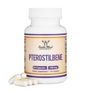 Pterostilbene Suplemento 100mg Cápsulas (Terceiro Grupo Testado) 60 Cápsulas, Superior a Resveratrol, Antioxidante para Suporte de Longevidade (Non-GMO, Gluten Free) por Madeira dupla
