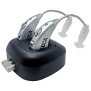 Amplificadores auditivos digitais - Par de amplificador de som pessoal recarregável BTE com doca USB - Premium Behind The Ear Sound Amplification - by MEDca