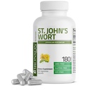 Bronson St. John's Wort 700 MG por Servindo Hypericum Perforatum Suporta um humor positivo - Não-GMO, 180 Cápsulas Vegetarianas