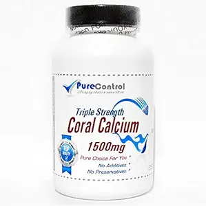 Força Tripla Coral Cálcio 1500mg // 200 Cápsulas // Pure // por PureControl Supplements