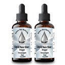 Líquido Nano Silver □ Mais Absorvível do que Coloidal Silver □ 10ppm □ Pacote Twin 1 oz Dropper