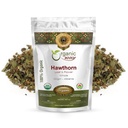 Via Orgânica Folha de Hawthorn e Flor inteira (Crataegus monogyna) - Chá de ervas (European Wild-Harvest ) Orgânica, Kosher & USDA Certified □ Non GMO & Gluten Free Origem - Albânia (1 LBS / 16 Oz)