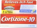 Cortizone-10 Anti-Itch Creme com cura Aloe força máxima, 2 onças