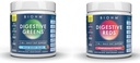 BIOHM Essential Bundle, Vermelhos e Verdes Digestivos, Pó de Superalimento, Antioxidantes, Vitaminas, Probióticos, Saúde Digestiva para Homens e Mulheres, Suplemento de Digesção com Enzimas, 30 Servos Cada