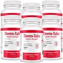 Derm Tabs Força Regular para Cães - Óleo Natural, Vitaminas, Minerais e Antioxidantes - Apoiar Pele Saudável e Reduzir Pastas - 720 Comprimidos Mastigáveis