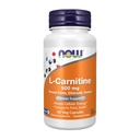 Now Foods Supplements, L-Carnitina 500mg, Purest Form, Amino Acid, Fitness Support*, 60 Cápsulas Veg