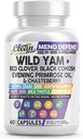 Nutra Nutra Wild Yam Root Cápsulas com Red Clover Black Cohosh Evening Primrose Oil Chasteberry Dong Quai DIM Ashwagandha Grape Seed Extract Milk Thittle Lemon Balm e mais equilíbrio hormonal para mulheres